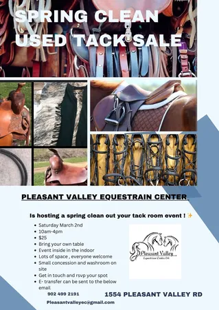 Pleasant valley spring tack sale