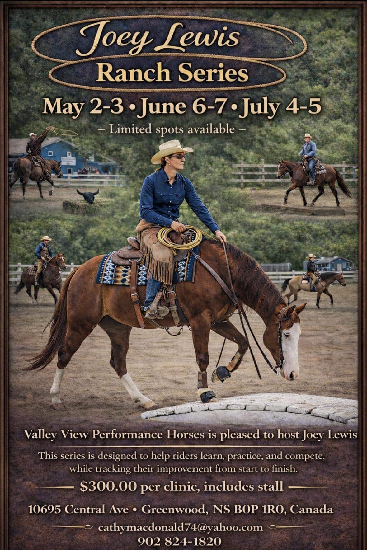 Joey Lewis Ranch Series clinic 2026