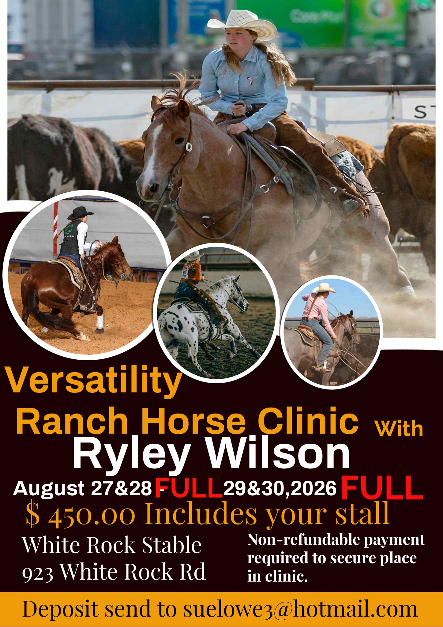 Versatility Ranch Horse clinic with Ryley Wilson